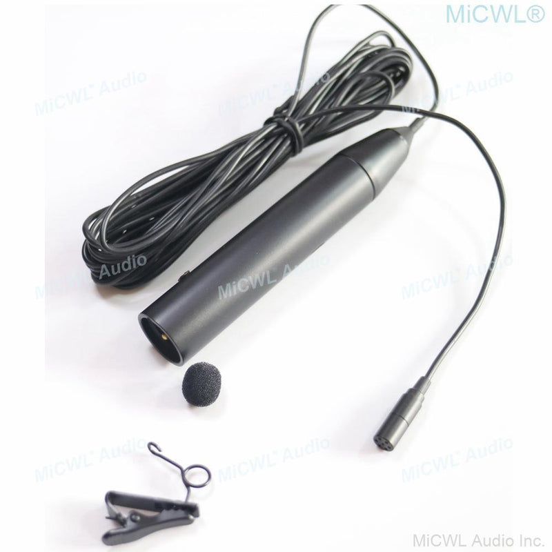 MiCWL Audio Professional XLR Canon 48V Phantom Power Microphone 3Pin with Clip For Mixer ZOOM Recorder - MiCWL Audio Inc