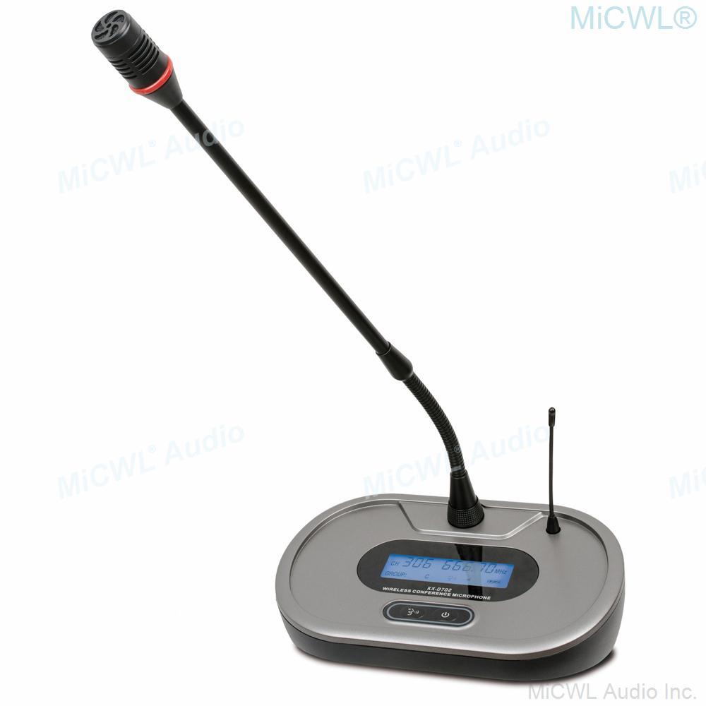 EM8000 Mute Function UHF Wireless 8 Microphone Conference System 8 Gooseneck Designed For Meeting Room - MiCWL Audio Inc
