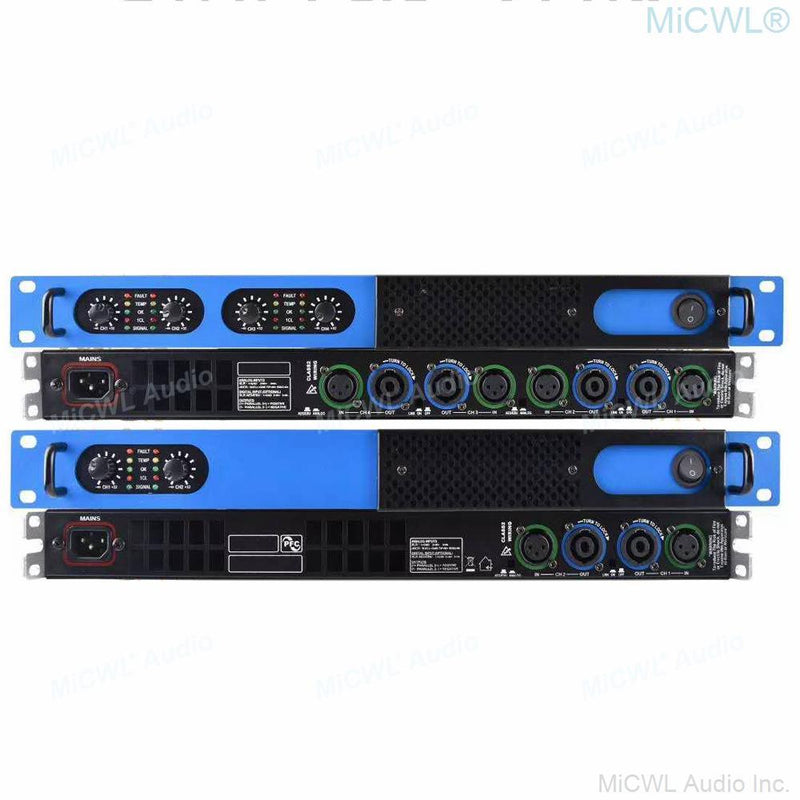 Digital Power amplifier 5200W 4 Channel Stage Audio Speaker AMP Amplifier 2 Channel 2600 watt - MiCWL Audio Inc