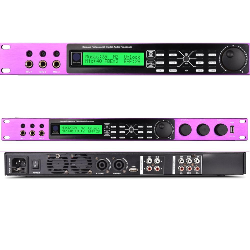 MiCWL 2 Channel 2600W Digital Power Amplifier Karaoke Microphone Effects Processor Controller 3 Mics Input USB to PC Two-In-Nne - MiCWL Audio Inc