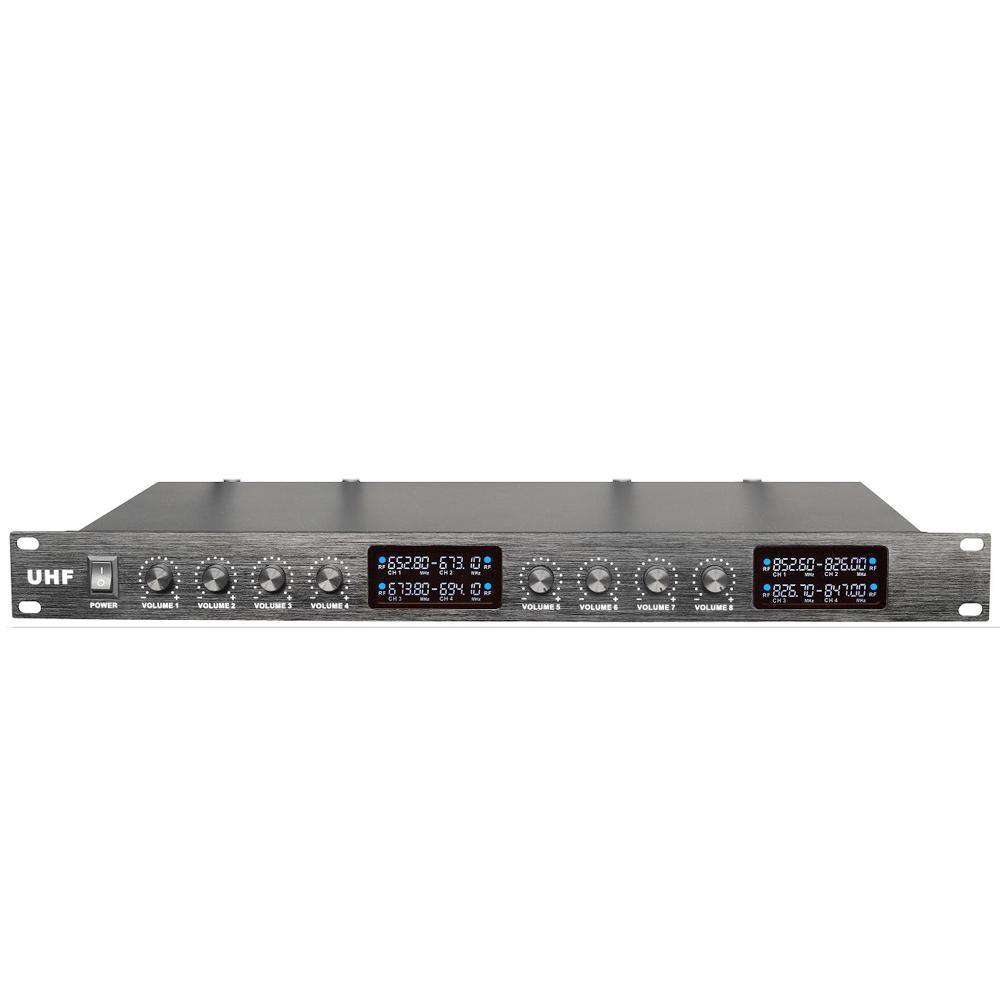 MiCWL S800 High Qulity 8 Channel UHF Wireless 8 Desktop Gooseneck Microphones Conference System Good Square Tube Mic Microfone - MiCWL Audio Inc