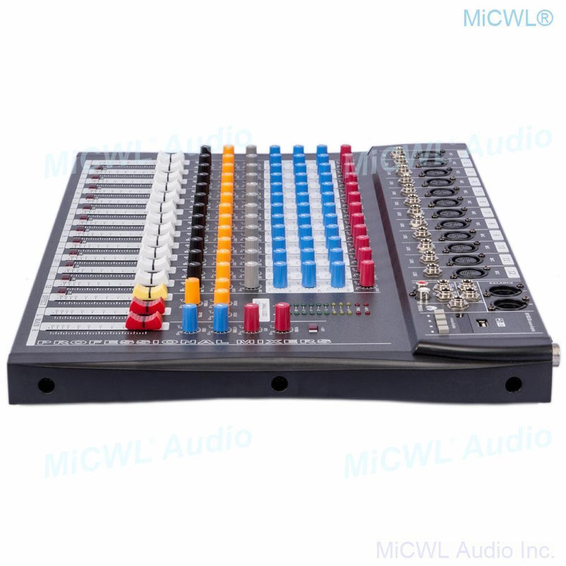 High Quality 8 Microphone Channel Bluetooth Mixing Console Sound Mixer with 48V USB DSP MiCWL CT800 - MiCWL Audio Inc