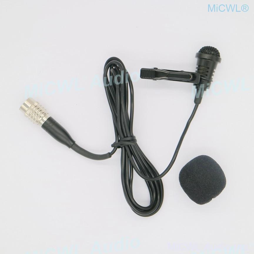 Black ME4 Tie Clips Lavalier Lapel Microphone For Audio-Technica Wireless - MiCWL Audio Inc
