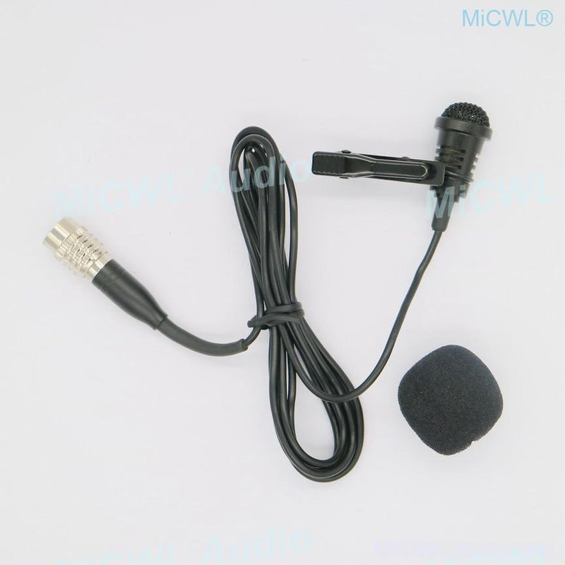 Black ME4 Tie Clips Lavalier Lapel Microphone For Audio-Technica Wireless - MiCWL Audio Inc