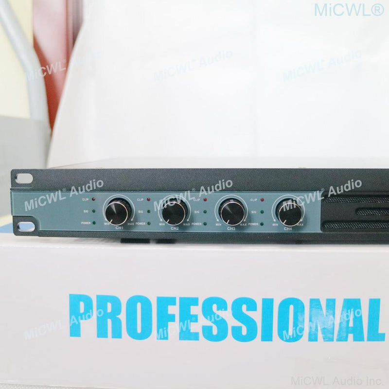 MiCWL High Power 6400W Digital Power Amplifier 4 Channel Drive 800W Speaker Each Channel DJ Karaoke Stage Studio 5200 Watt AMP - MiCWL Audio Inc
