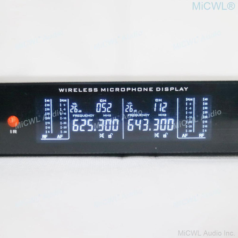 ACT708 Dual Channel Karaoke Wireless Microphone System 2 Handheld Headset Stage Performance True Diversity Microfones - MiCWL Audio Inc