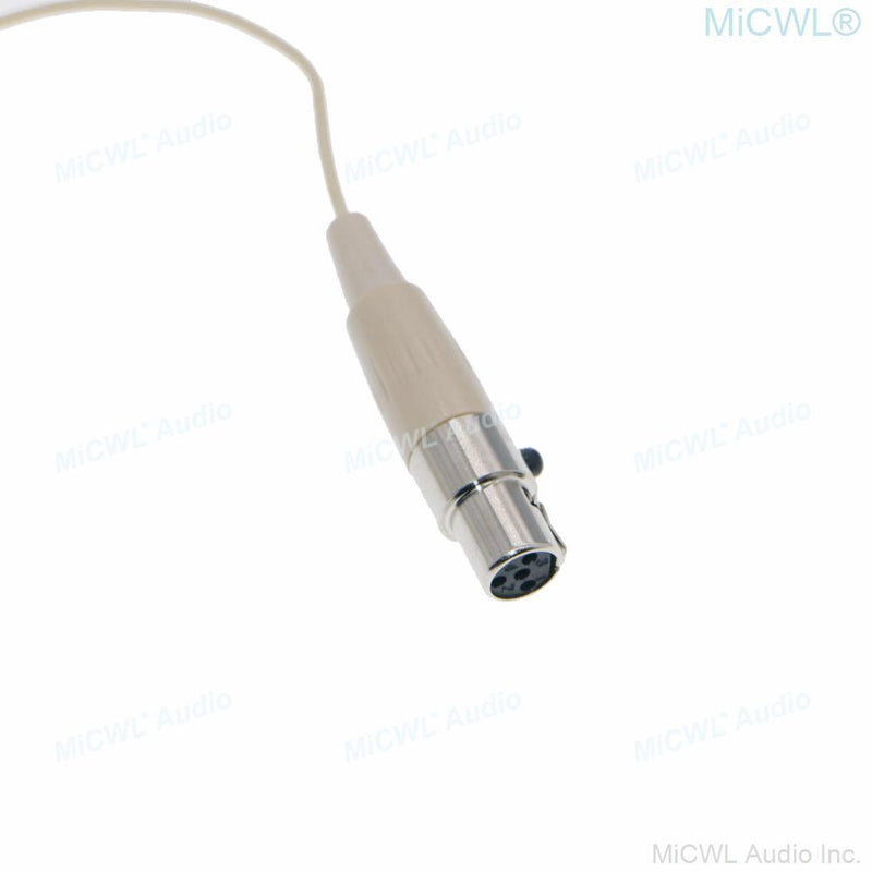 Beta38 Very Mini Clip-On Lavalier Microphone For Shure SLX ULX PGX GLX QLX AD4D AD4Q Wireless System TA4F XLR 4Pin - MiCWL Audio Inc