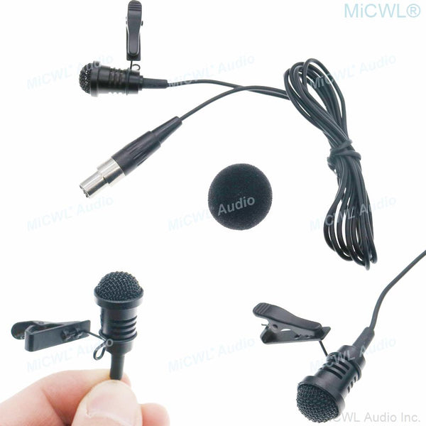 Top Quality ME4 Lavalier Lapel Tie Clip Cardioid Microphone For Sennheiser MiPro Shure TA4F 3Pin Audio-Technica 3.5mm Stereo