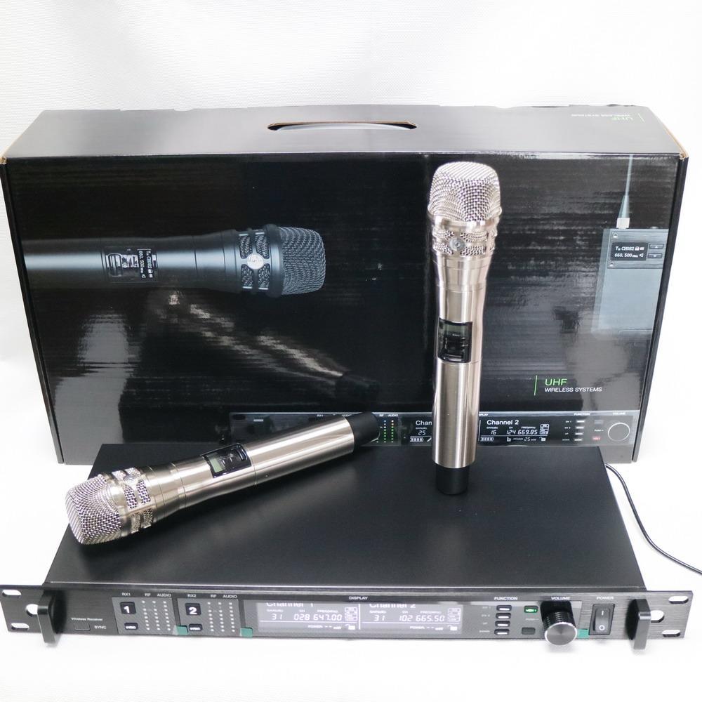 Professional KSM8 Black Cardioid Handheld AD4D Wireless Microphone Digital System UHF Dual Channel True Diversity Stage Studio - MiCWL Audio Inc