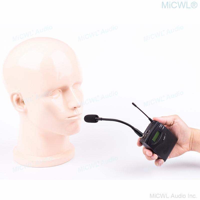 Portable Gooseneck Interview Music Instrument Cardioid Microphone For Sennheiser BodyPack Transmitter - MiCWL Audio Inc