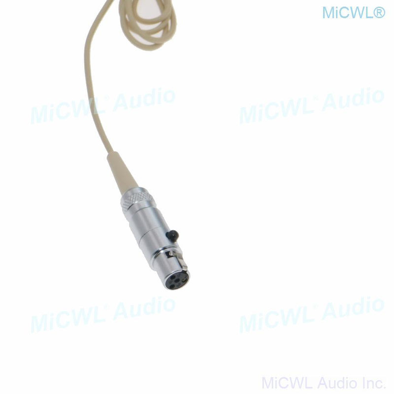 Replaceable CS60 Cardioid Headset Microphone For Shure Wireless ULX QLX SLX PGX GLX BeltPack System Mini 4Pin Microfones - MiCWL Audio Inc