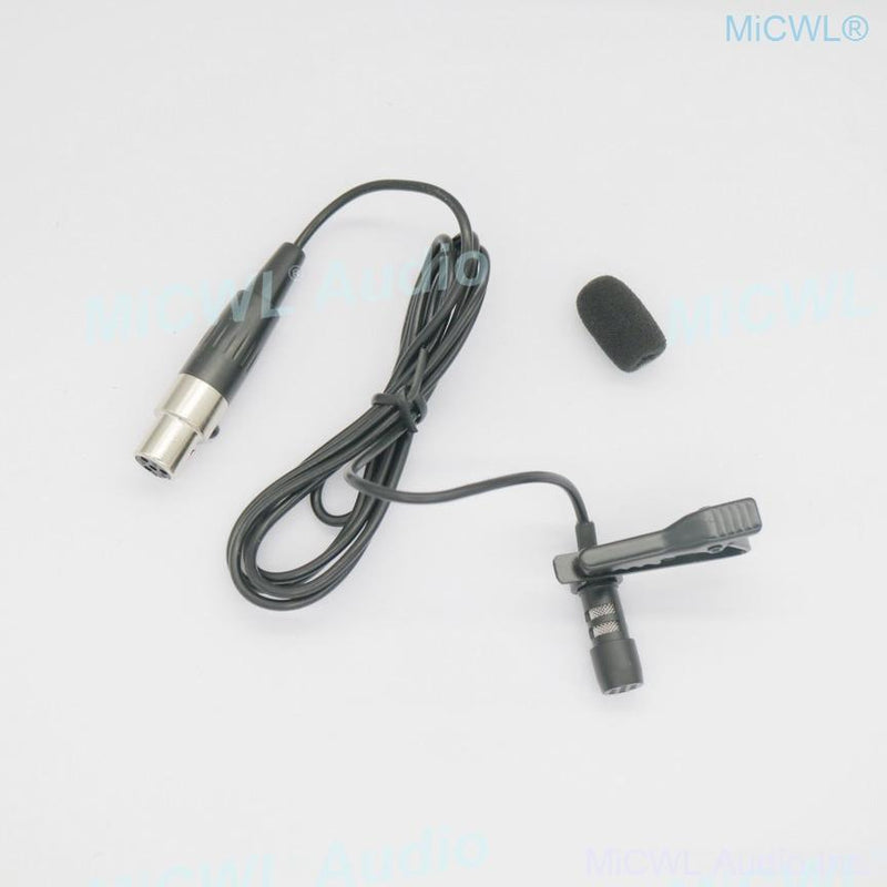 Black B787 Omnidirectional Uni-diectivity Tie Clips Lavalier Microphone For Shure SLX ULX PGX UT QLX GLX KCX Wireless BeltPack - MiCWL Audio Inc